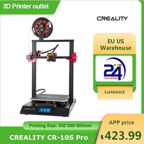 CREALITY 3D CR-10S Pro Auto Leveling 3D Printer DIY Self-assembly Kit 300*300*400mm Large Print Size Full LCD Touchscreen