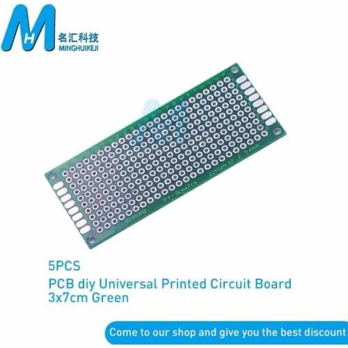 5Pcs 3*7cm Double-Sided Protoboard Breadboard Universal PCB Board 3x7 2.54MM PCB circuit board