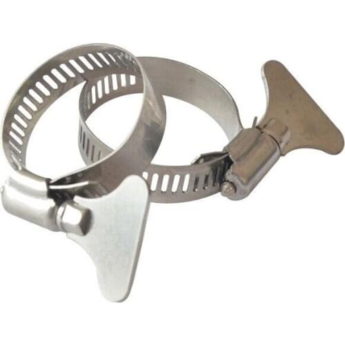 50PCS/LOT 304 Stainless Steel Worm Drive Hose Clamp Use For Fuel Pipe Tube Water Clips All Sizes