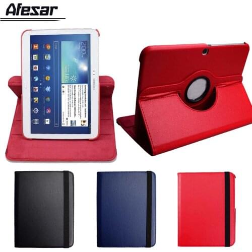 Tab 3 10.1 gt p5200 p5210 case 360 degree rotating flip cover for Samsung GALAXY TAB 3 10.1 tablet stand pu leather cover case