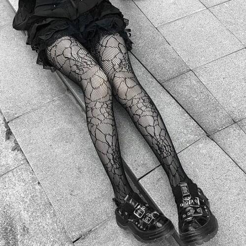 Fishnet Stockings Gothic Tights Sexy Cosplay Costume Nylon Thigh High Pantyhose Plus Size Women Sexy Pantyhose