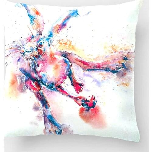 Throw Pillow Case Decorative Cushion Cover Design With Mad Hare Home Decor Pillowcase Custom Cotton Polyester Cushion Gift