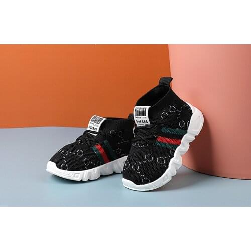 2021 Children Casual Mesh Shoes Fashion Autumn Toddler Infant Kids Boys Girls Sport Shoes Breathable Anti-slip Baby Sneakers