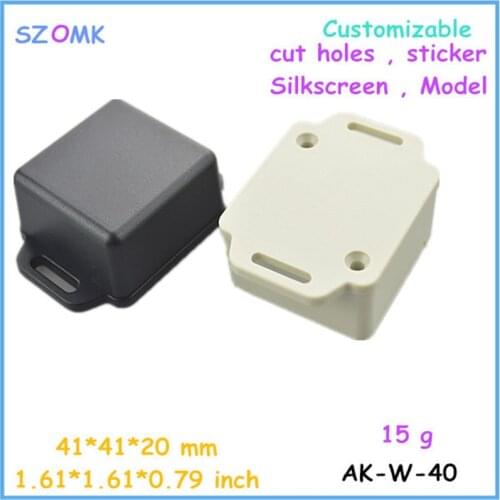 Plastic project box pcb enclosure (6 pcs)41*41*20mm instrument electronics box plastic housing for PCB abs plastic enclosure