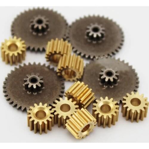 Metal gears 0.5 modulus brass reduction gears