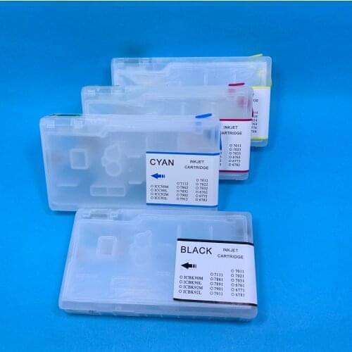 YOTAT Refillable Ink Cartridge T6781 T6782 T6783 T6784 for Epson WP-4011 WP-4511 WP-4521 WP-4092 WP-4091 WP-4592 WP-4022 WP-4532