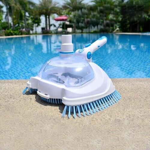 Swimming Pool Suction Vacuum Head Brush Cleaner Pool Flexible Manual Cleaner Pool Vacuum Head Cleaning Brush Pool Cleaning drop