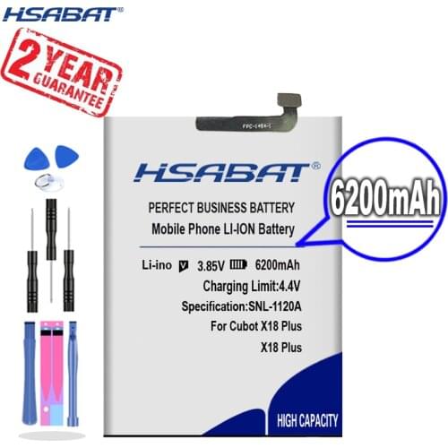 New Arrival [ HSABAT ] 5950mAh Replacement Battery for Cubot x18 plus for Cubot X19 for Cubot P20