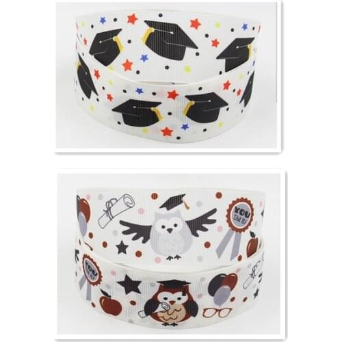 Q&N ribbon 16mm 22mm 25mm 38mm 50mm 75mm printed grosgrain ribbon webbing 50yards/roll for hair tie free shipping