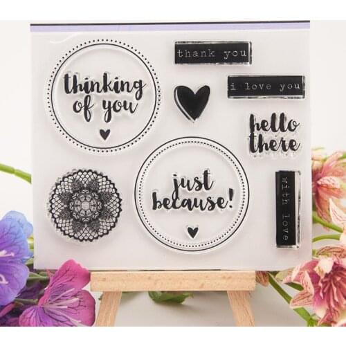 Letter Words Stamps Transparent Clear Stamps Silicone Seal for DIY Scrapbooking Card Making Album Decoration Crafts T1280