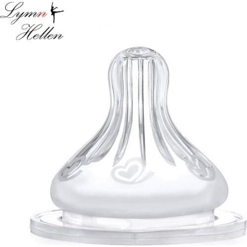 Wide Caliber Baby Newborns Soft Safety Liquid Silicone Pacifier Nipple Natural Flexible Replacement Variety Of Wide Mouth Bottle