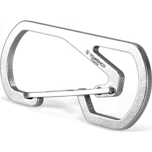 Titanium Carabiner Buckle Keychain Key Chain Holder Outdoor Camping Climbing Snap Clip Lock Hook Fishing Outdoor Survival Tool