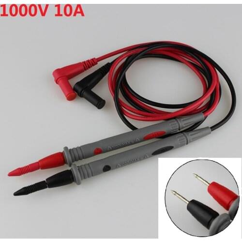 1.1m Universal Multimeter Probe 1000V 10A Test Leads Cable for IC Pin Anti-slip Grip Portable Grip Measurement Accessories Tool