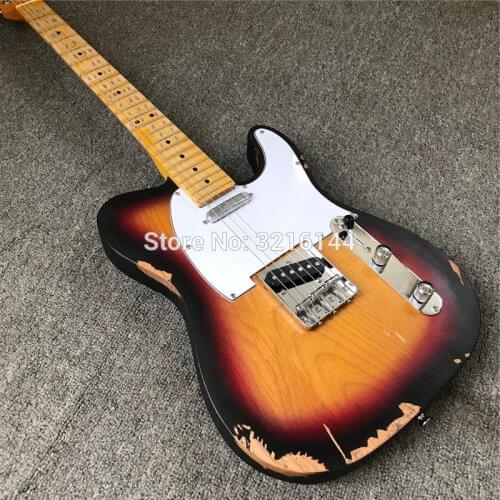 In Stock , antique do old electric guitar, 3TS handmade, nitrocellulose paint free shipping Five kinds of colors to choose