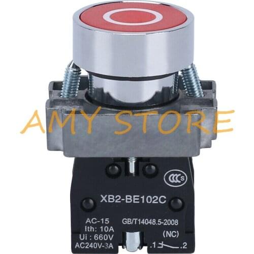 1NC XB2BA4322C Momentary Red Flush Pushbutton Switch 22mm