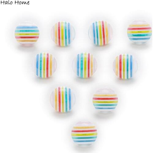 30pcs Rainbow Resin Shank Buttons Sewing Scrapbooking Gift Clothing Handwork DIY Home Decor 13mm