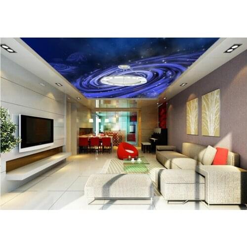 3d wallpaper High-end custom mural non-woven 3 d Dream only beautiful sky dandelion ceiling murals 3d wall room murals wallpaper
