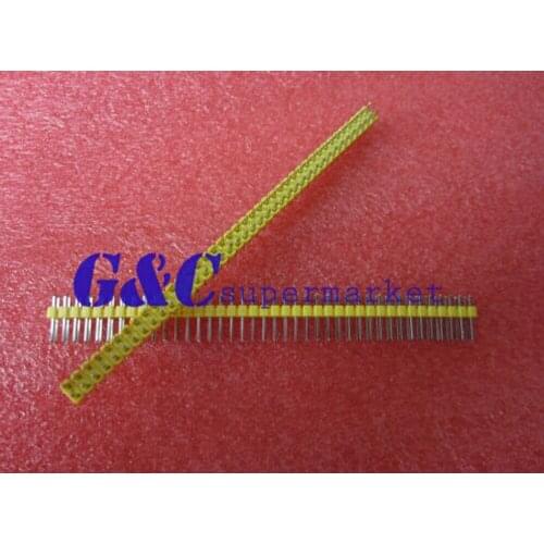 50pcs Yellow 2.54mm 2 x 40 Pin Male Double Row Pin Header rip diy electronics