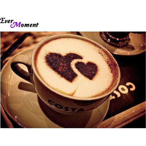 Diy Diamond painting diamond embroidery 5D diamond coffee cross stitch crystal full diamond sets unfinish decorative ASF310
