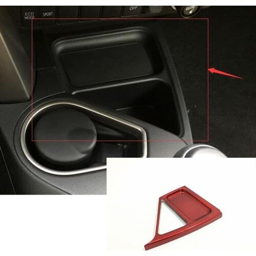 For Toyota RAV4 2016 2017 ABS Red Car storage Box cover Cover Trim Decoration interior mouldings car accessories styling 1pcs
