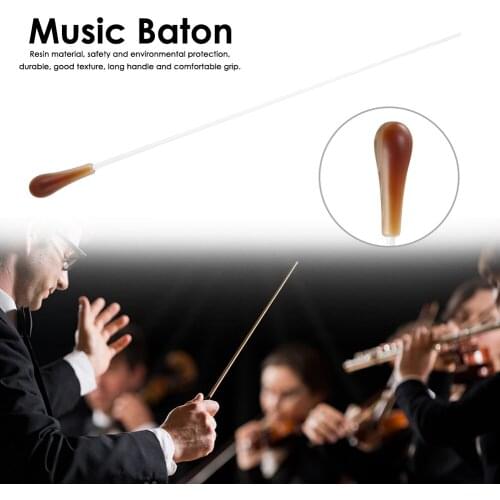 Music Baton Music Professional Orchestra Baton Fiberglass + Resin Conductor Concert Conducting Stick With Handle