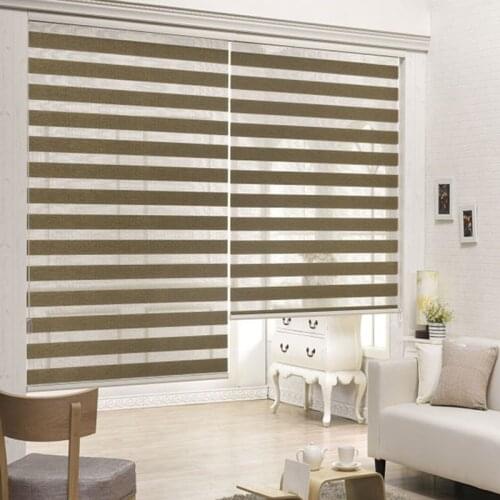 European sytle china factory free shipping double roller blinds zebra blinds with 100% blackout custom made blind window size