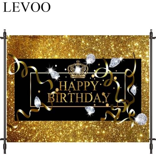 LEVOO Photography Background Golden Diamond Shiny Birthday Noble Background Photobooth Photo Studio Shoot Prop
