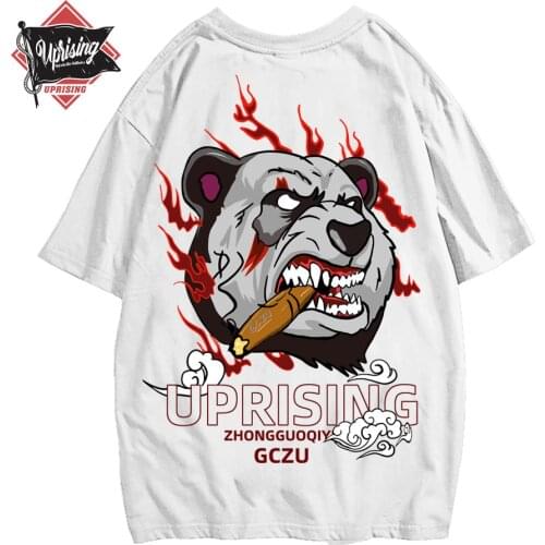 UPRISING Travis Scott ASTROWORLD TOUR TRAVIS BEAR T-shirt Wen 1:1 high Quality T shirts Top tees Hip Hop Summer Style T shirt