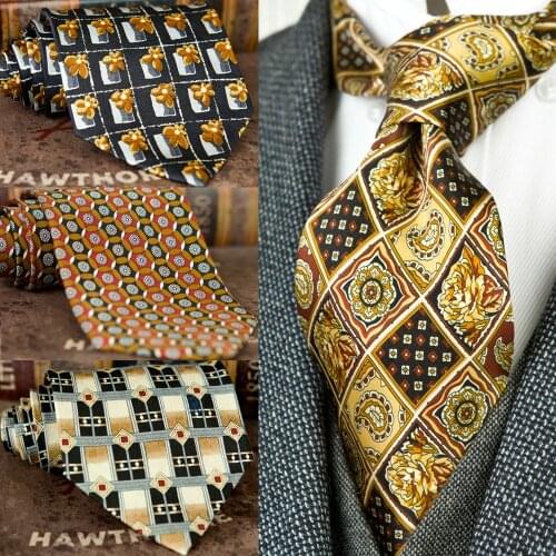 Handmade Printing Mens Ties Necktie Pattern Paisley Geometric 100% Silk Printed Classical Free Shipping Unique Suit Gift For Men