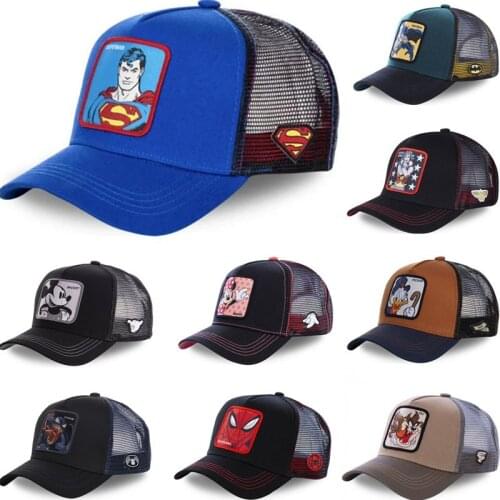 High Quality Disney Star Wars Mickey Anime Snapback Cotton Baseball Cap Men Women Hip Hop Dad Mesh Trucker Hat Dropshipping