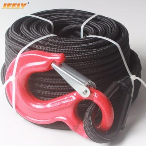 JEELY 10mm*30m UHMWPE Fiber Core with Polyester Jacket Double Braided Winch Rope