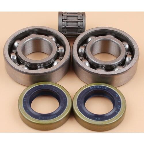 Crankshaft Crank Ball Needle Bearing Oil Seals Kit For HUSQVARNA 61 66 266 268 272 XP 272XP Chainsaw