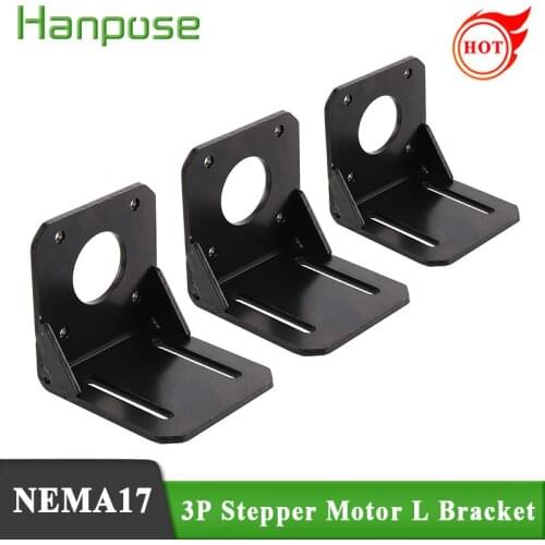 3pcs L Motor bracket NEMA17 stepper motor for 42 stepper motor Mounting L Bracket Mount housing
