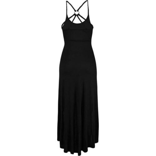 Summer Women Dress Fashion Elegant Sleeveless Sexy Polyester V-neck Dovetail Dress Beach Party Dresses