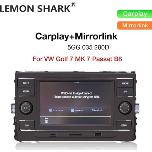 Carplay MQB 280D MIB Car Radio 1GB Bluetooth Mirrorlink 5GG 035 280D For Passat B8 Golf 7 5GG035280D 280E/D