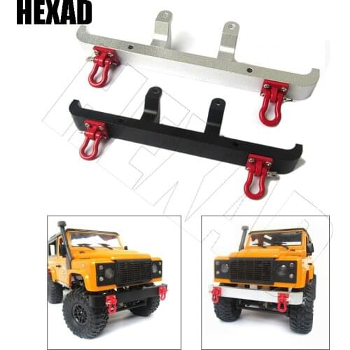 Metal Front Bumper With Trailer Towing Hook For 1/12 MN D90 D91 D99 D99S 2.4G 4WD Remote Control Car Upgrade Spare Parts