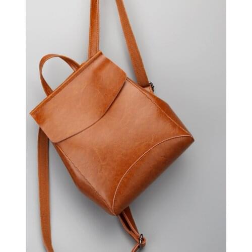 Fashionablecowhide Leather Soft Skin Large Capacity Women Travel Bag European And American Fashion Lady Backpacks