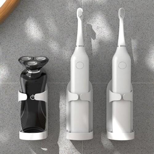 Household Wall Mounted Electric Toothbrush Holder Save Space Keep Dry Stop Mildew Shaver Storage Holder Bathroom Accessories