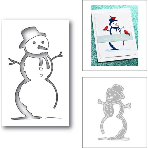 2020 New Christmas Metal Cutting Dies For DIY Cut Paper Craft Making Snowman and Hat Card Decoration Album Scrapbooking No Stamp