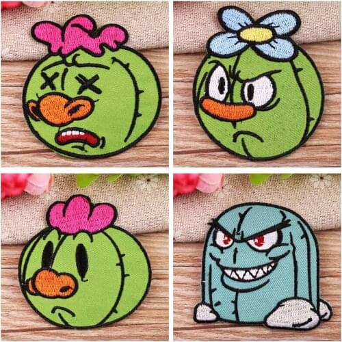 Originality personality Cactus Patch for Clothing Iron Embroidered Applique Patch Fabric Badge Garment DIY Apparel Accessories