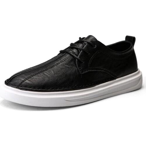 British Casual Mens Tide Shoes Korean Version Of The Wild Shoes Youth Trend AutumnYouth White Shoes