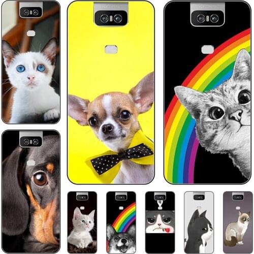 Silicone Phone Case Cover For Asus Zenfone 6 ZS630KL 2019 6.4 INCH Case Cute Cartoon Print Soft Back Cover For Asus ZS630KL