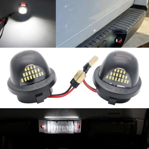T10 LED 12V-24V White 3W Full LED License Plate Lights For Ford F150 F-250 F-350 F-450 F-550 Ranger Raptor Explorer
