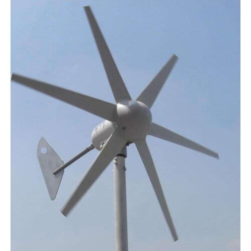 Wind Turbine 400W Wind Generator; 6PCS Blades Single-phase Wind Turbine Generator
