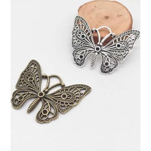 High quality fashion 7 PCS butterfly charms fit DIY hand made Necklace earrings bracelet Sweater chain Jewelry Making
