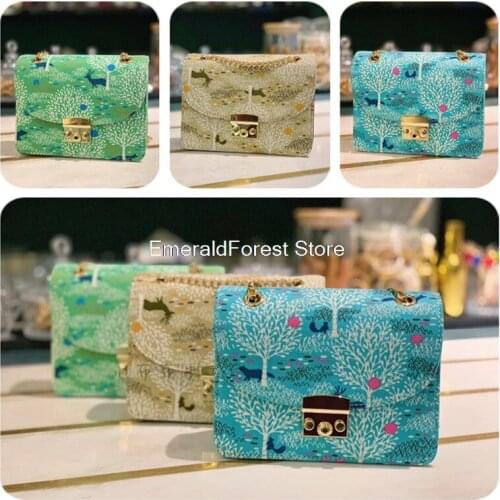 High quality thick cotton cloth Nordic style animal print cloth hand quilted bag clothing dress fabric cotton 90cmx110cm