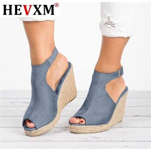 Plus Size 35-43 Platform Sandals Wedges Shoes For Women Heels Sandalias Mujer Summer Clog Womens Zapatos De Hombre