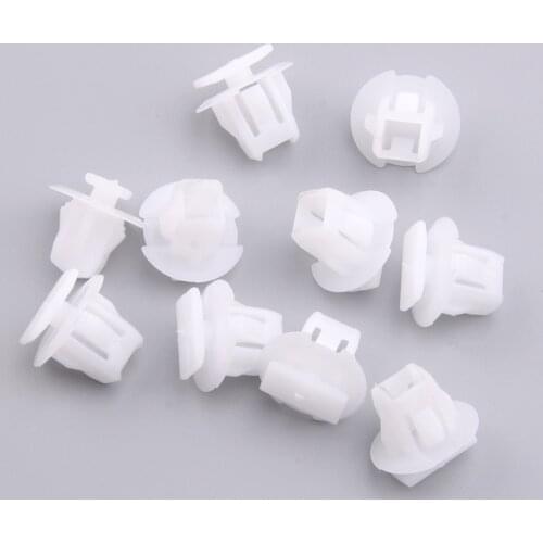 10pcs White Plastic Exterior Wheel Fender Flare Molding Clip Fit For Nissan X-Trail Infiniti QX56 76882-JG10A 76882JG10A