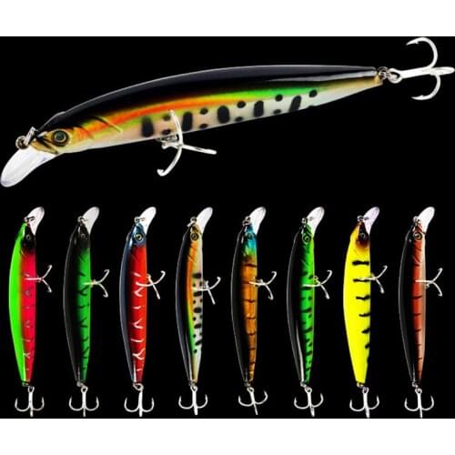 125mm/12.3g Artificial VIB Floating Minnow High Quality Plastic Fishing Bait 3D Eyes Professional Fishing Lure Hard Bait