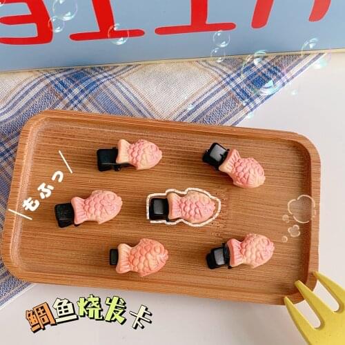 2021 Mini Lovely Taiyaki Hair Clips Lovely Hairpins Headband Barrettes Hair Accessories Cute Hair Accessories For Women Girls